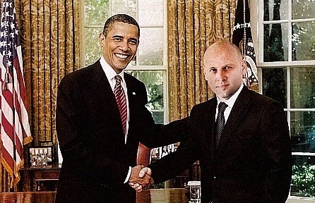 Barack Obama i Piotr Waglowski