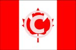 Flaga Kanady wraz z (c)