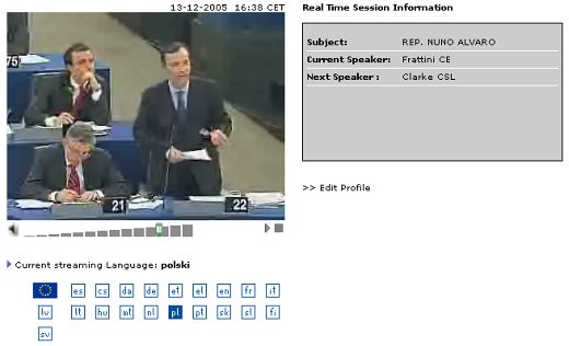 Debata Parlamentu Europejskiego w Strasbourgu, 13 grudnia 2005