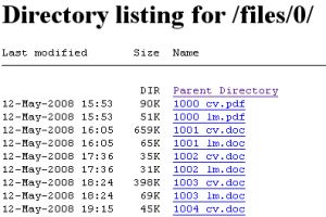 Directory listing