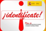 Banner reklamujący rządową kampanię informacyjną Identifícate w Hiszpanii