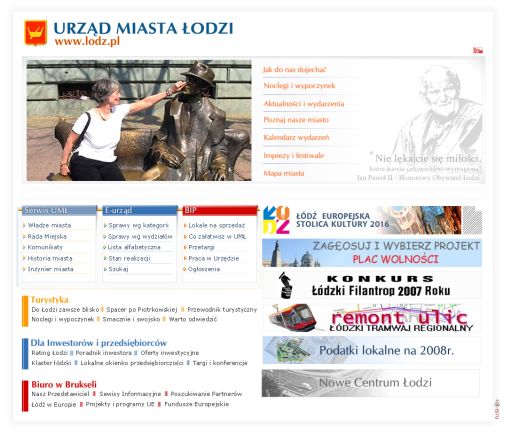 screenshot serwisu lodz.pl