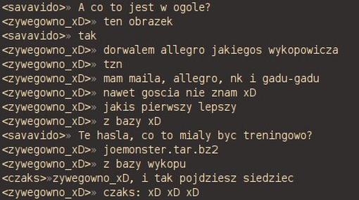 Opublikowane przez jednego z komentujących oficjalne stanowisko Wykop.pl logi rozmowy na temat wykorzystania danych z Wykopu do włamań na konta w innych serwisach. 