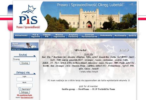 lubelski PiS hacked