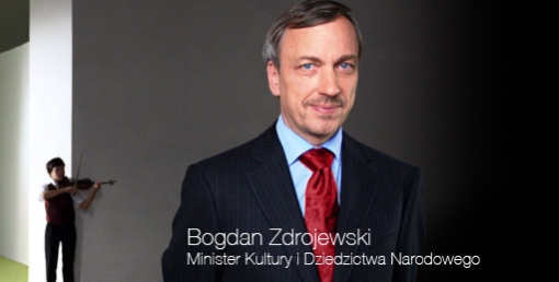 Minister Zdrojewski na stronie MKiDN