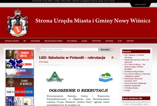 Zrzut ekranu strony www.nw.com.pl