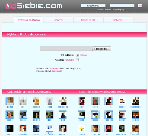 screenshot serwisu odsiebie.com