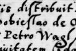 Piotr Wągl w Annales seu Cronicae incliti Regni Poloniae Jana Długosza, w rękopisie pierwszej redakcji podługoszowej z 1572 roku
