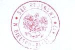 Okrągła pieczęć Sądu Rejonowego w Bielsku-Białej