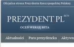 Logo serwisu Prezydent.pl (beta)