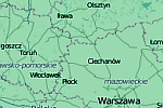 fragment mapy Polski, na podstawie openstreetmap.org