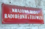 tablica urzędowa Krajowej Rady Radiofonii i Telewizji