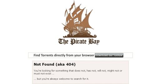 Z the Pirate Bay usunięto wpis promujący plik archiwum zawierającego cv i listy motywacyjne prywatnych ludzi