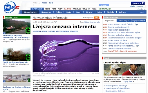 screenshot strony tvn24.pl
